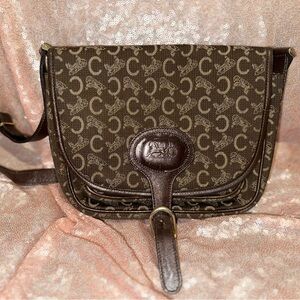 Chloe Brown Monogram Crossbody Bag